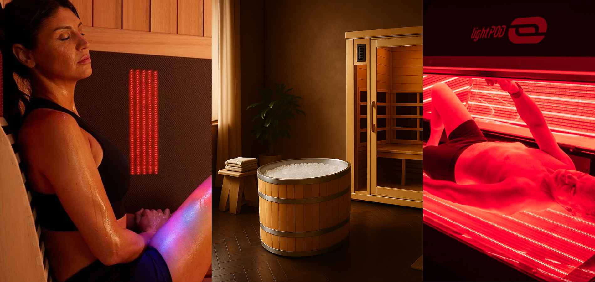 Saunas, Cold Plunge, and Red Light Therapy